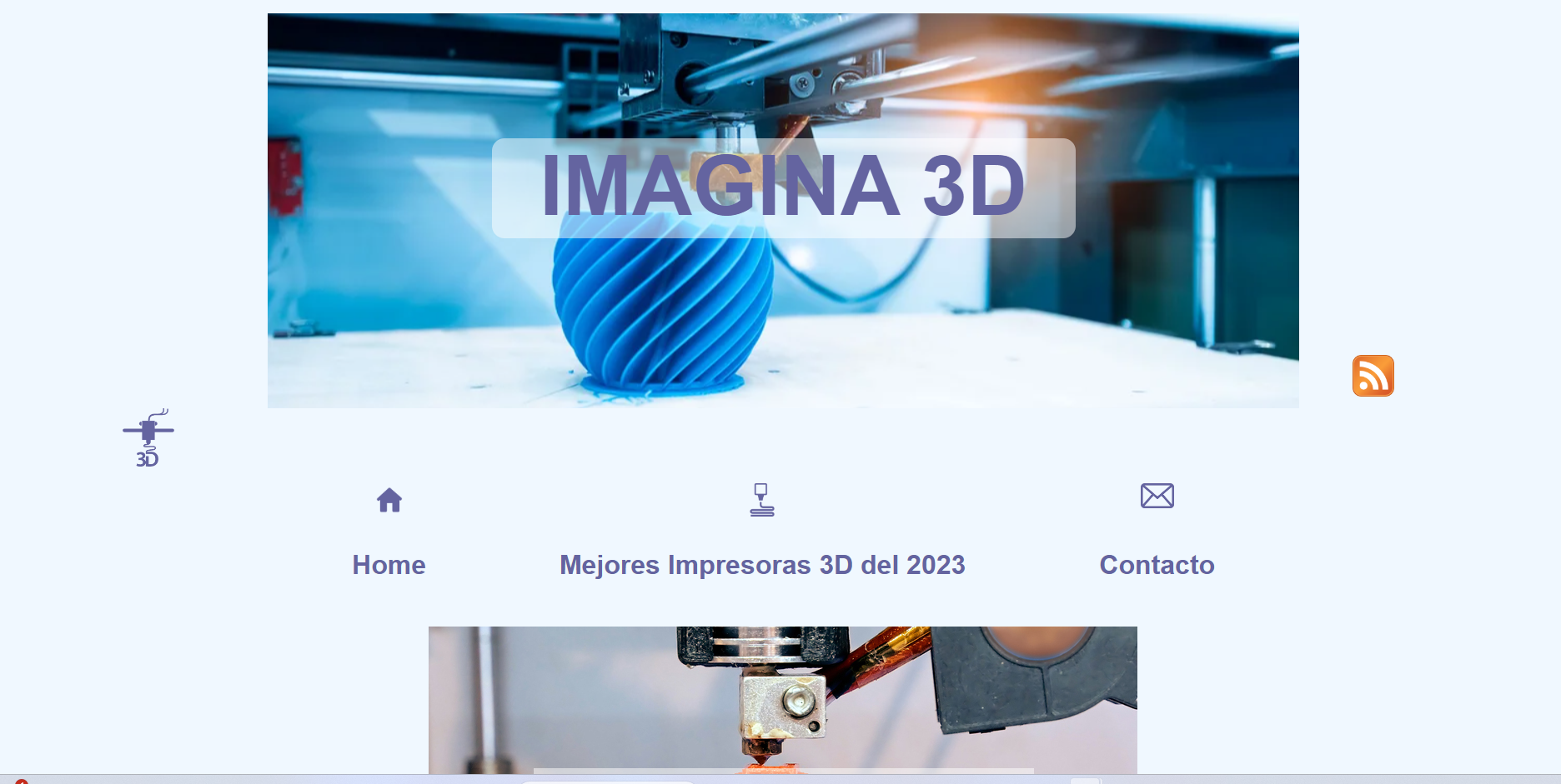 Imagina 3D — web sobre impresión 3D